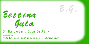 bettina gula business card